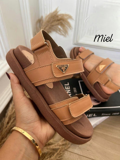 Cloud Sandals™ Honey and Black Edition
