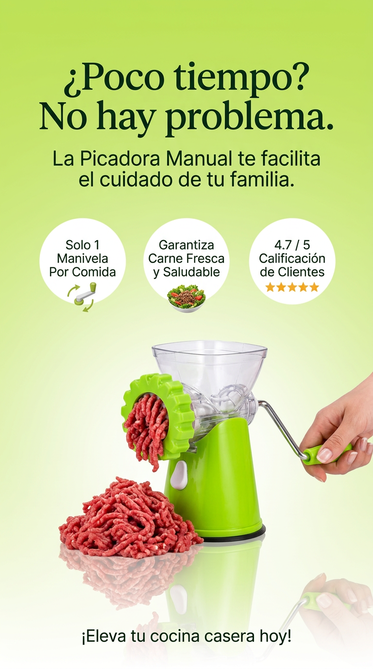 PICADORA MANUAL DE CARNES