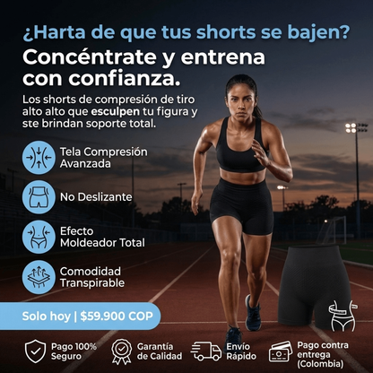 BootyLift Pro™ Short Levanta Cola + Control de Abdomen que Moldea tu Figura al Instante.