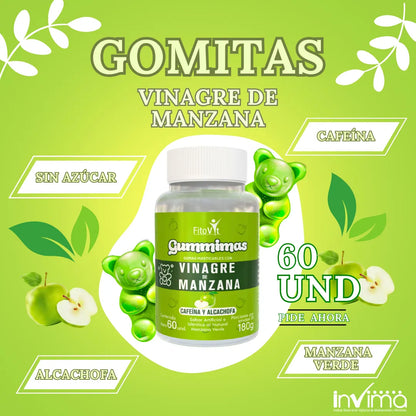 GOMITAS VINAGRE DE MANZANA VERDE DETOX