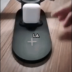 BASE CARGADOR INALÁMBRICO 4 EN 1