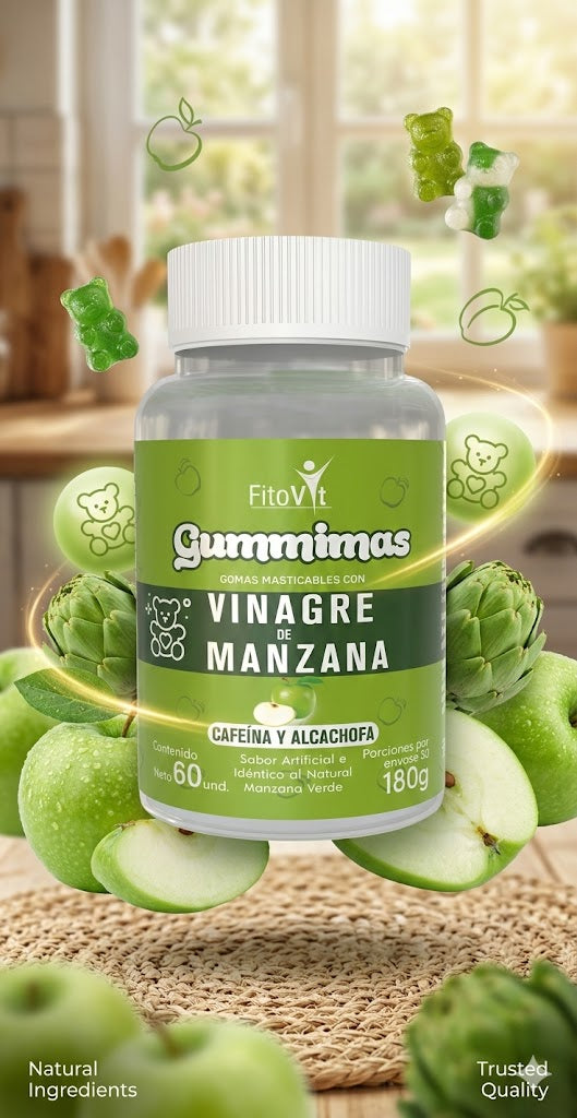 GOMITAS VINAGRE DE MANZANA VERDE DETOX